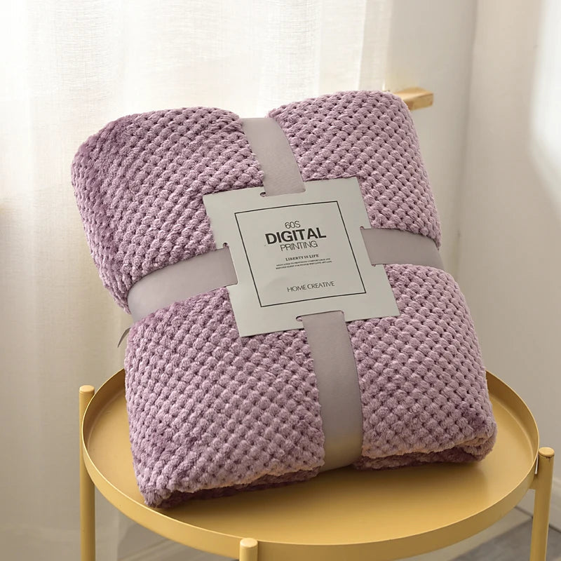 Fluffy Coral Velvet Blanket Flannel Plush Comfortable Thickened and Warm Soft Sofa Throw Blanket for Air-Conditioned Room Luxury    Your Coastal Marketplace | Shoreshopper.com
