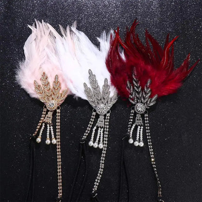 Gatsby Cosplay Dress Headwear Diamond Feather Headwear Korean Style Headband Masquerade Party Accessories Sequin Hair    Your Coastal Marketplace | Shoreshopper.com