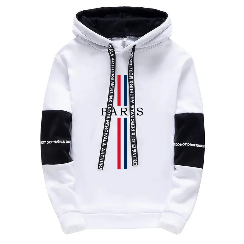 Paris Fashion Hoodies for Men High Quality Hooded Long Sleeve Sweatshirts All Season Daily Casual Sports Pullover Men's Clothes    Home Decor Supply | Online Retail | ShoreShopper.com