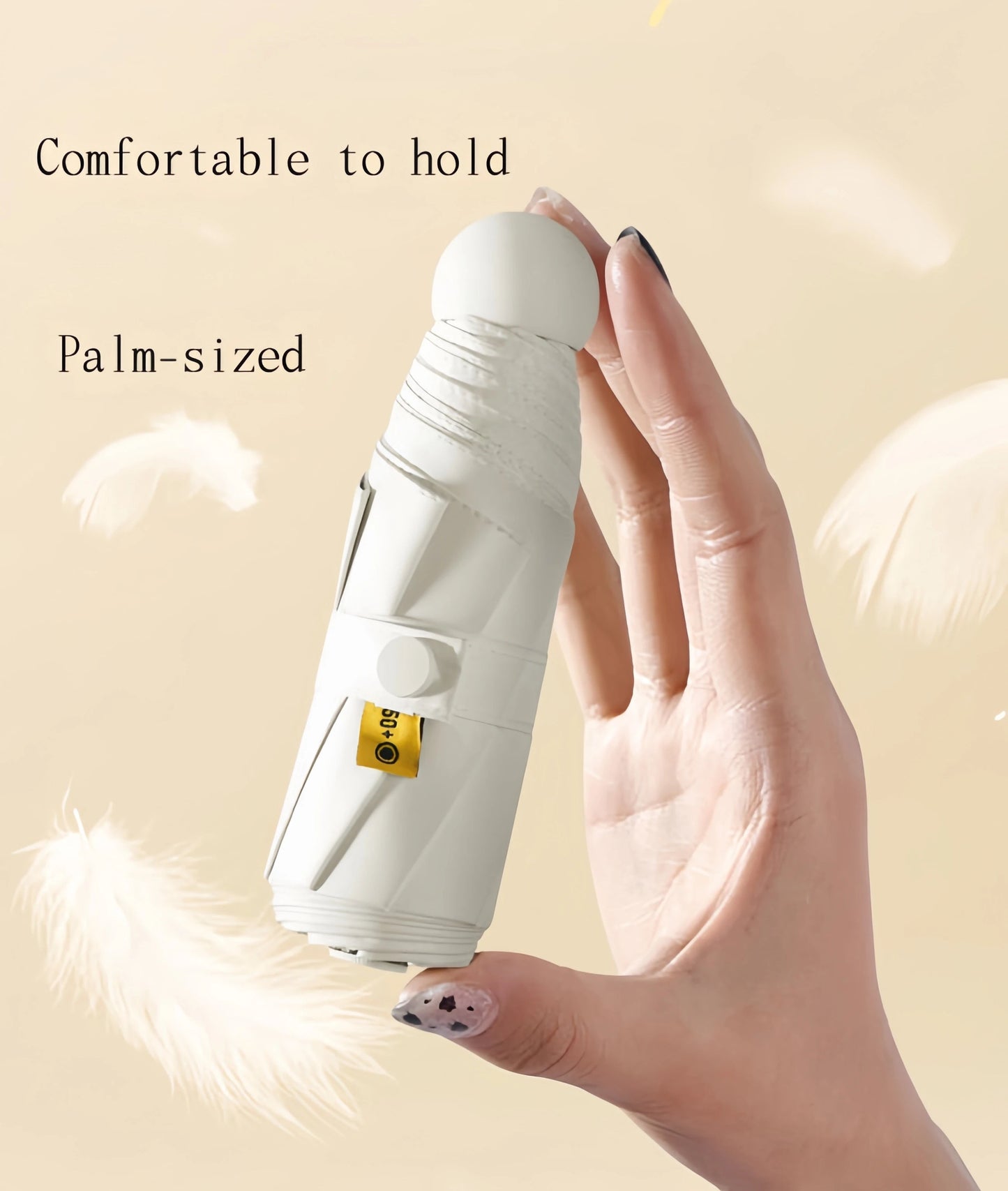 Capsule Umbrella, Portable Mini Sun Umbrella, Sunscreen Umbrella, Black Alloy Handle, with Storage Box, Dual-Use for Sun Protect    Your Coastal Marketplace | Shoreshopper.com