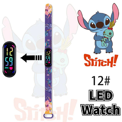 Disney Stitch Digital Kids' Watches Anime Figures LED Luminous Watch Touch Waterproof Electronic Sports Watch Kids Birthday Gift    Home Decor Supply | Online Retail | ShoreShopper.com