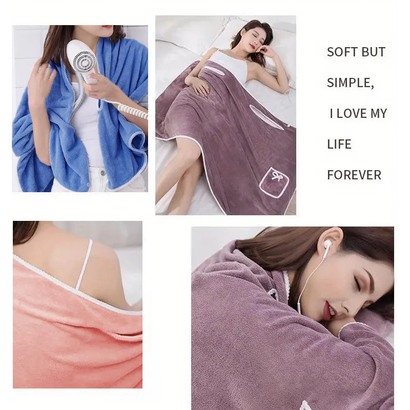  Women's Wearable Towel Skirt - Fast Drying Bath Robe Wrap for Beach, Spa, Shower & Gym | Multi-Purpose Bath Towel and Cover Up    Your Coastal Marketplace | Shoreshopper.com
