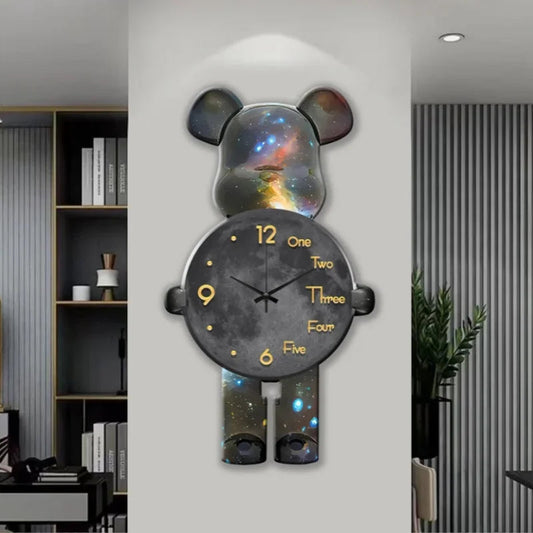 Large Bear Wall Clocks CreativeBear Wall Clock Aesthetic Giant Wall-clock Luxury Living Room Decoration Dining Room Ornament    Home Decor Supply | Online Retail | ShoreShopper.com