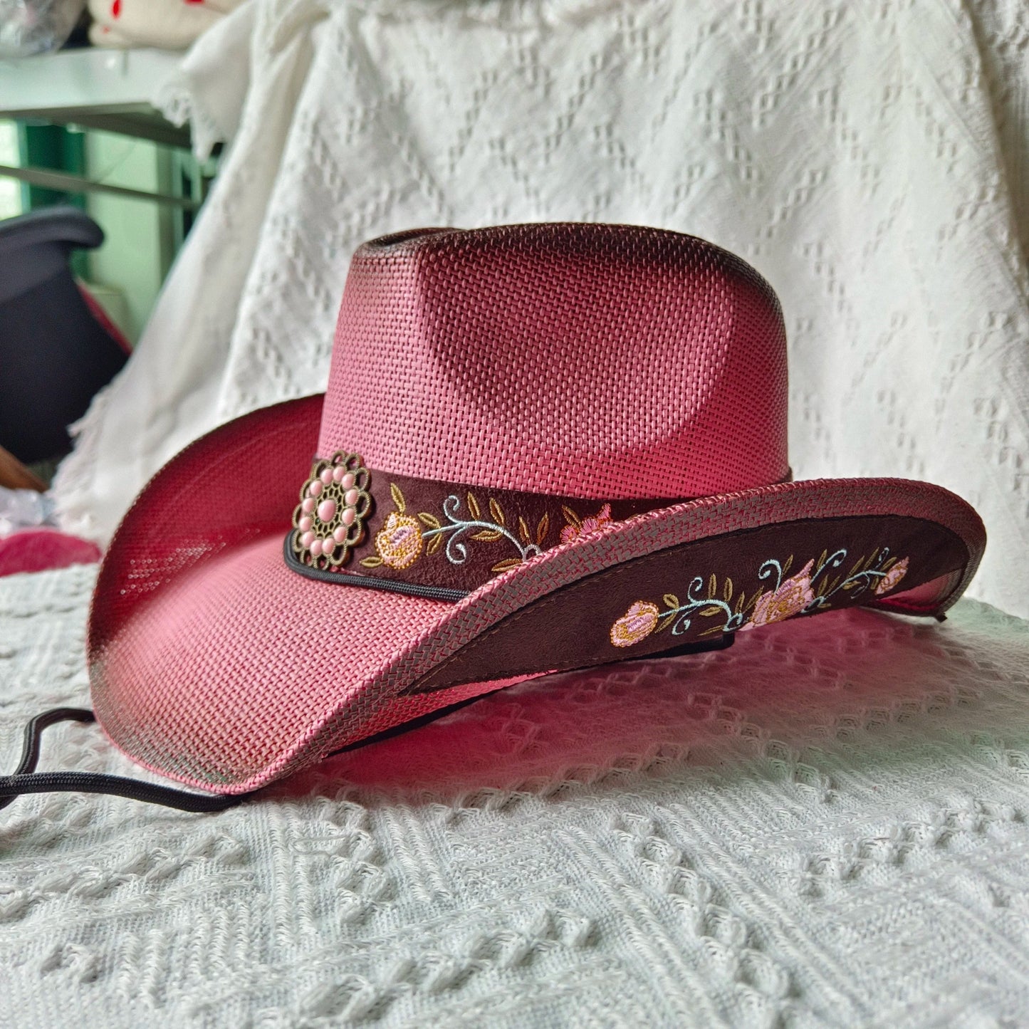 head-wear  summer hat  pearl straw hat lady hat Straw Bucket Hat Blonde coffee  beach hat  harder straw hat    Your Coastal Marketplace | Shoreshopper.com