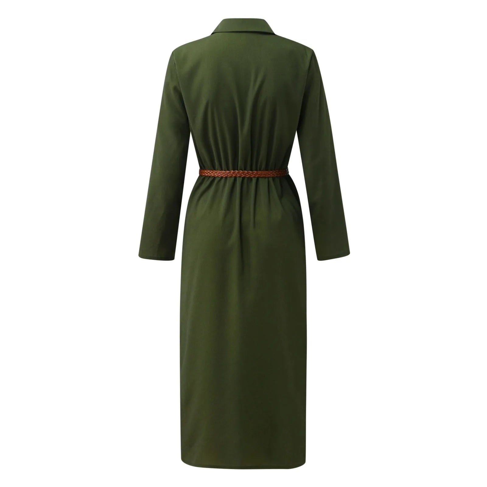 Womens Lace Up Tunic Dresses Summer Streetwear Long Sleeve Shirt Dresses With Belt casual Solid Color Linen Maxi Dress for women    Home Decor Supply | Online Retail | ShoreShopper.com
