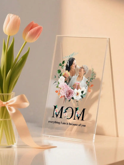 Custom Mother Father Day Acrylic Plaque Personalized Photo Text with Quote Gift for Mom Dad Grandma Grandpa Anniversary Birthday    Your Coastal Marketplace | Shoreshopper.com