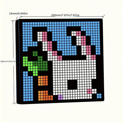 LED Pixel Display 32x32 Programmable Pixel Art Display With APP Control Creative Animation Interesting Text And Digital Clock    Home Decor Supply | Online Retail | ShoreShopper.com