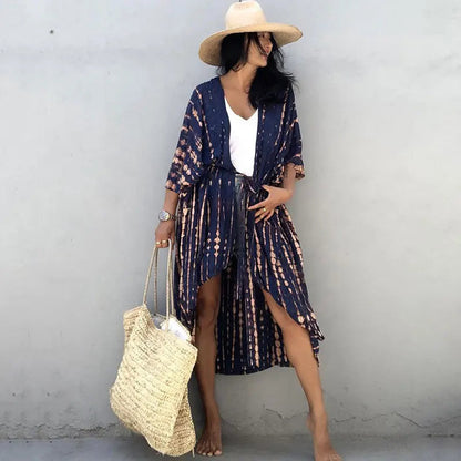Beach Dress Tunic Cover up Embroidery Kaftan Saida de Praia Women Bikini Cover-up Pareo Sarong Beachwear    Your Coastal Marketplace | Shoreshopper.com