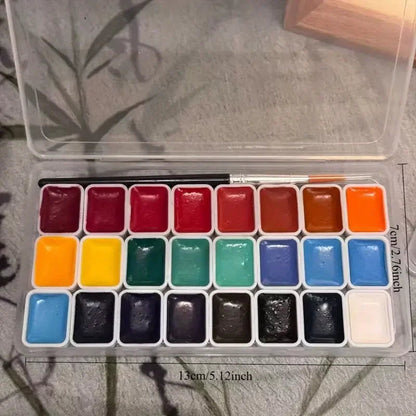The 24-color traditional Chinese painting pigments for Nail art or beginners in ink wash painting and landscape painting    Home Decor Supply | Online Retail | ShoreShopper.com