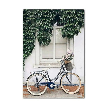 CHENISTORY-Acrylic Paint By Number Houses Scenery Picture, Green Plants On Canvas, Home Decoration    Home Decor Supply | Online Retail | ShoreShopper.com