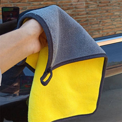 1/2/6pcs Microfiber Cleaning Towel Thicken Soft Drying Cloth Car Body Washing Towels Double Layer Clean Rags Car Accessories    Home Decor Supply | Online Retail | ShoreShopper.com
