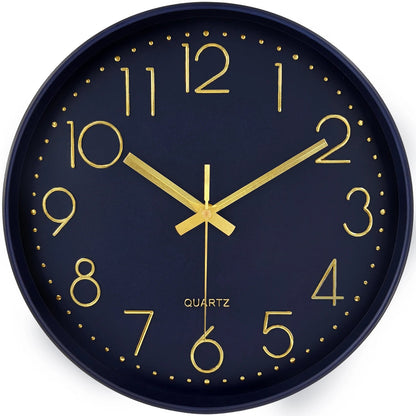 Minimalist Quartz Wall Clock Cubic Digital Clock Modern Style Silent Non Ticking Living Room Bedroom Office Clock 8/10/12 Inch    Home Decor Supply | Online Retail | ShoreShopper.com