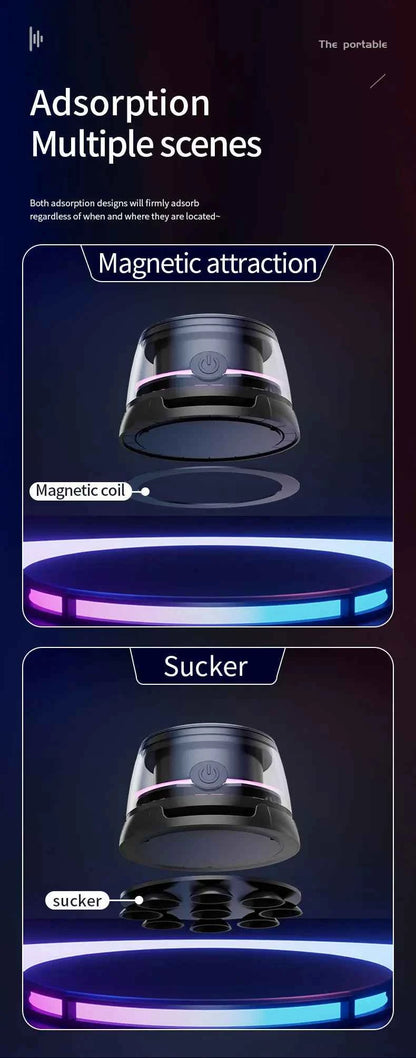 2025 New speakers home Rhythmic lighting Top shell vibration Plastic Material M8 LZ-B8 For Sooyn Portable Audio speaker gaming