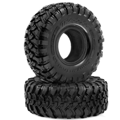RC 116MM 1.9" Rubber Rocks Tires for 1:10 RC Rock Crawler Axial SCX10