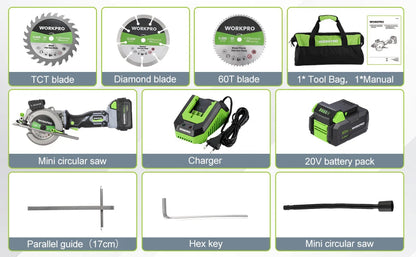WORKPRO 20V Cordless Electric Circular Saw With Laser For Wood Ceramic Tile 115 mm Saw Blade 710W Electric Circular Saw No Laser    Home Decor Supply | Online Retail | ShoreShopper.com