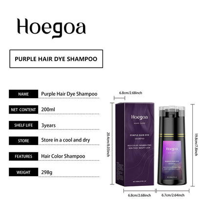 Hair Dye Shampoo for Gray White Hair Coverage 3 in 1 Light Brown DIY Herbal Ingredients Natural Hair Color Shampoo for Women Men - ShoreCo.Shop