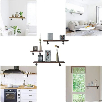 Replacement Heavy Duty Floating Shelf Brackets Black Coated Metal Cast Iron Shelves Brackets Wall Mount Wall Shelf Support    Home Decor Supply | Online Retail | ShoreShopper.com