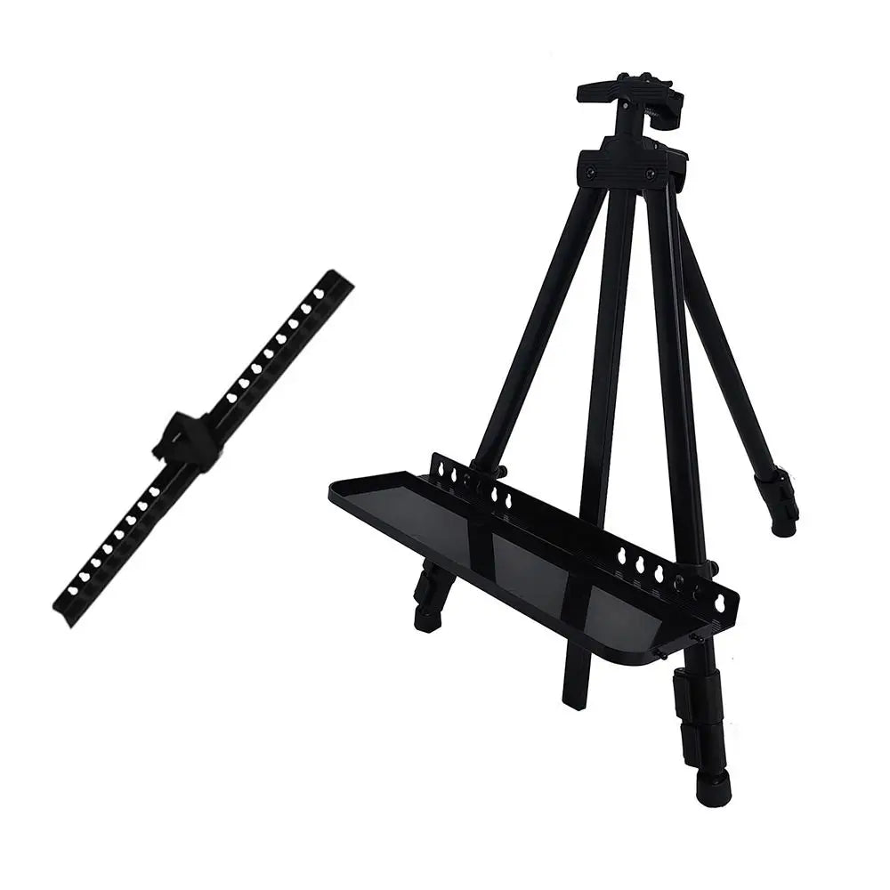 Adjustable Sketching Easel Black Silver Aluminum Alloy Sketch Drawing Easel Triangle Tool Shelf Travel Easel Art Supplies    Home Decor Supply | Online Retail | ShoreShopper.com