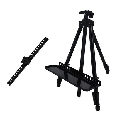Adjustable Sketching Easel Black Silver Aluminum Alloy Sketch Drawing Easel Triangle Tool Shelf Travel Easel Art Supplies    Home Decor Supply | Online Retail | ShoreShopper.com