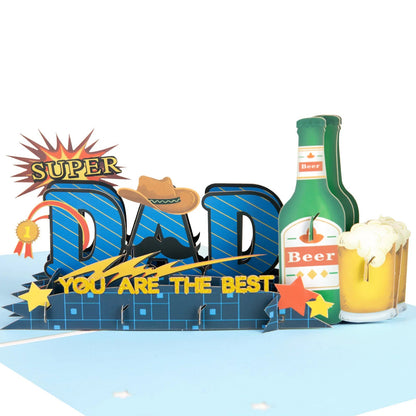 3D Pop-Up Father's Day Greeting Card Unique Handmade Gift for Dad Birthday Card with Notecard    Your Coastal Marketplace | Shoreshopper.com
