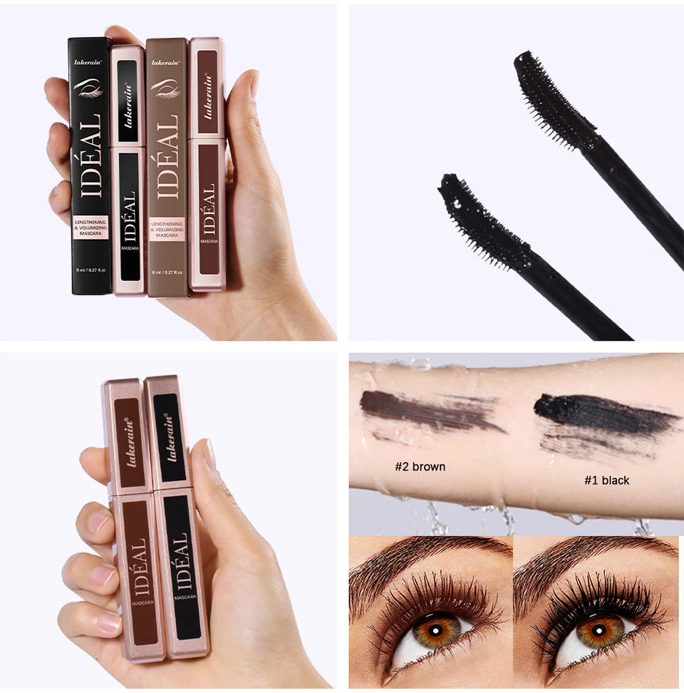 Black Waterproof Mascara Lengthening Eyelash Extension Eye Lashes Brush Beauty Curling Mascara Korean Cosmetics Long-wearing - ShoreCo.Shop