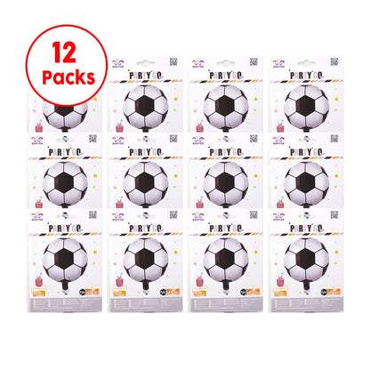 12 Pieces-18'' Decorative Soccer Pattern Foil Balloons 1pc/Pack 12 Packs for Party Decorations    Home Decor Supply | Online Retail | ShoreShopper.com