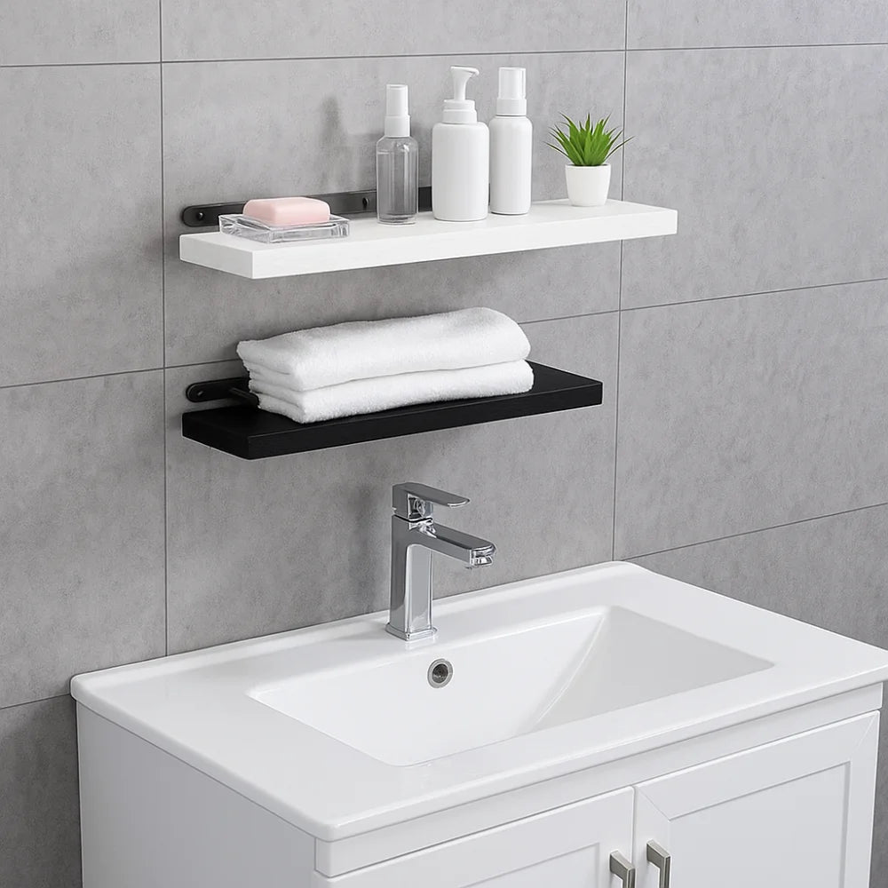 Solid Wood Solid Wooden Floating Shelves Wall Mounted Storage Rack Wall Mounted Bookshelf Floating Design Book Shelf    Home Decor Supply | Online Retail | ShoreShopper.com