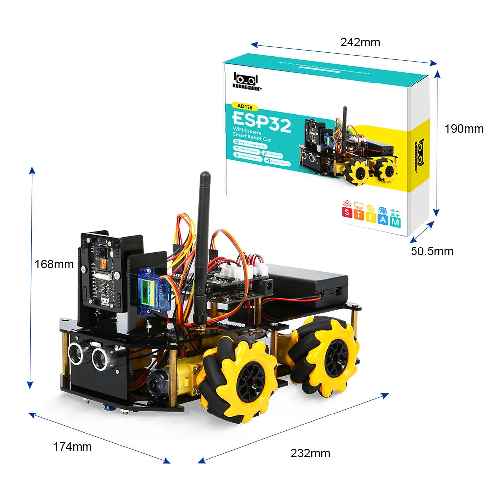 ESP32 Smart Robot Car Kit  Remote Control Car for Arduino Programming Project STEM Education Science Coding Kit - ShoreCo.Shop