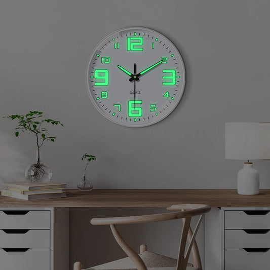 Glow In The Dark Luminous Numbered Round Clock    Home Decor Supply | Online Retail | ShoreShopper.com