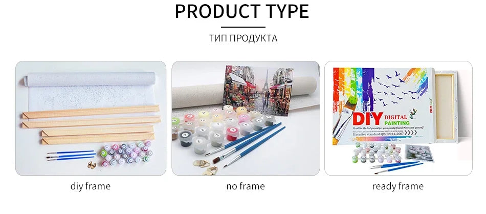 DIY Paint by Numbers Kit for Adults - Natural Scenery & Botanical Canvas Art    Home Decor Supply | Online Retail | ShoreShopper.com