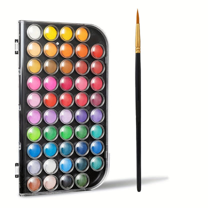 48 Colors Watercolor Paint Set with Brush - Washable,Vibrant & Blendable - Perfect for Adults Painting,Crafting & Art Projects    Home Decor Supply | Online Retail | ShoreShopper.com