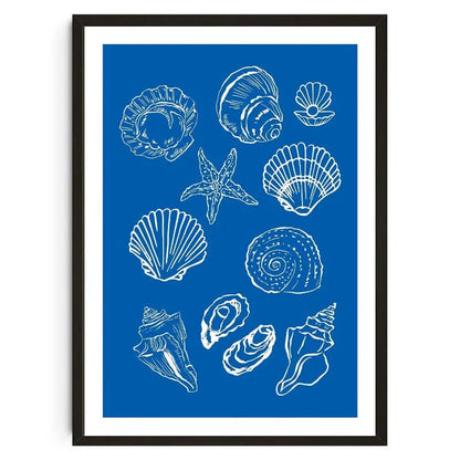 Seashells Meet Me At The Beach Poster Summer Sea Bikini Coastal Quotes Canvas Painting Trendy Wall Art Room Home Decor    Your Coastal Marketplace | Shoreshopper.com