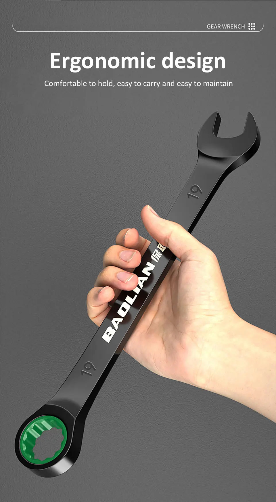 Dual-Purpose Wrench Fast Plum Blossom Ratchet Wrench Industrial Grade 72 Tooth Labor-Saving, Fast and Durable Dual-use Wrench    Home Decor Supply | Online Retail | ShoreShopper.com
