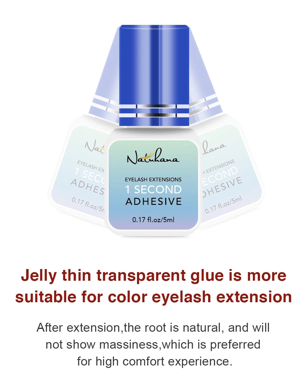 Professional 5ml 0.3S 0.5S 1S 2S 3S Eyelash Glue Fast Drying Strong False Eye Lash Extension Glue Adhesive - ShoreCo.Shop