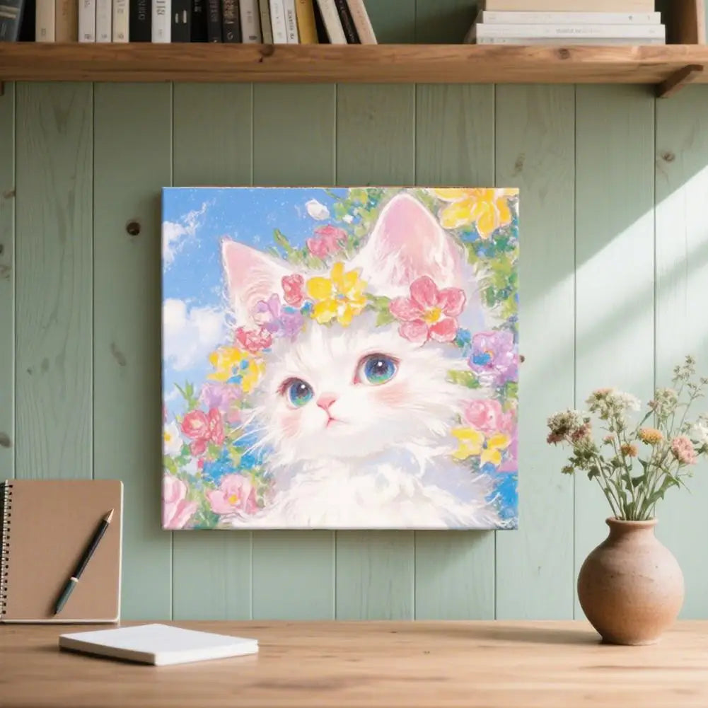 Oil Painting By Number House Tree DIY Digital Oil Painting Scenery Drawing Numbers Adults Kit Cat Handmade Gift Home Decor Gifts    Home Decor Supply | Online Retail | ShoreShopper.com