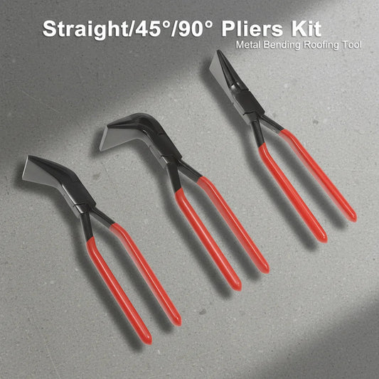3PCS Bending Pliers Straight/45°/90° Pliers Kit Metal Bending Roofing Tool Sheet Metal Fabrication Tool for Utomotive Repair DIY    Home Decor Supply | Online Retail | ShoreShopper.com