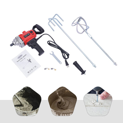 Drill Mixer Set with Spade Handle Electric Corded Mixing Drill Machine 2400W Motor Concrete Mud Mixer    Home Decor Supply | Online Retail | ShoreShopper.com