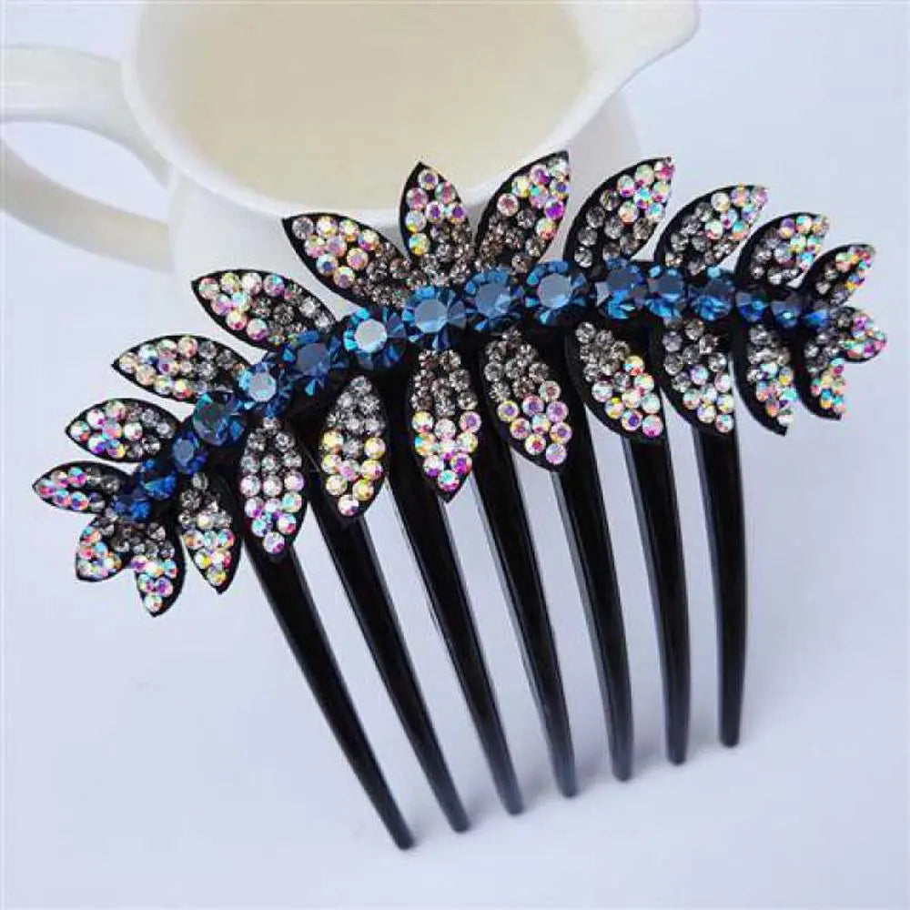 Headwear Elegant For Girls Ponytail Holder Flower Leaves Women Hair Comb Hair Claws Korean Barrettes Hair Clips    Your Coastal Marketplace | Shoreshopper.com