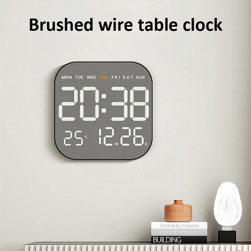 Mirror Brushed Finish Wall Clock Premium Modern Home Wall Clock    Home Decor Supply | Online Retail | ShoreShopper.com