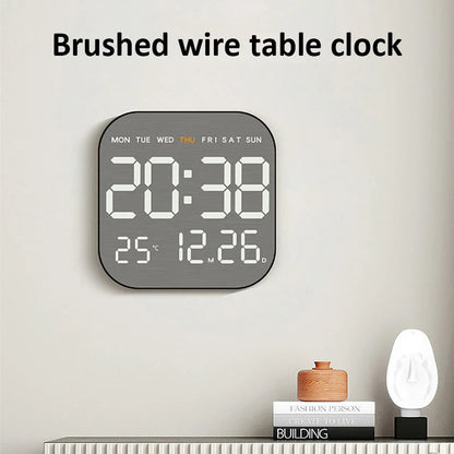 Mirror Brushed Finish Wall Clock Premium Modern Home Wall Clock    Home Decor Supply | Online Retail | ShoreShopper.com