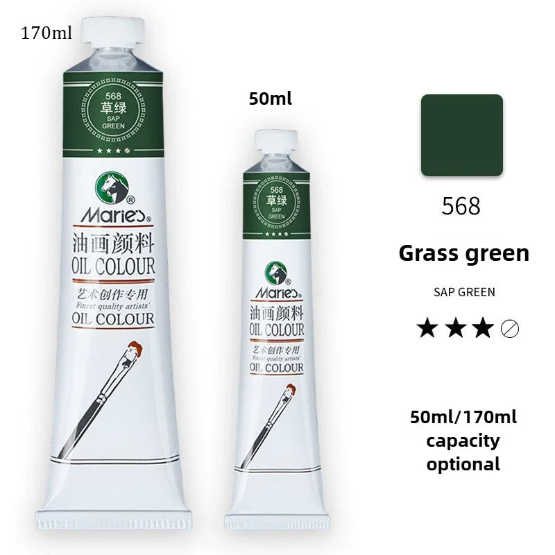 Marie's Oil Paint 170ML Oil Painting Art Creation Pigment Large Oil Paint Paint Single Commonly Used 24 Colors    Home Decor Supply | Online Retail | ShoreShopper.com