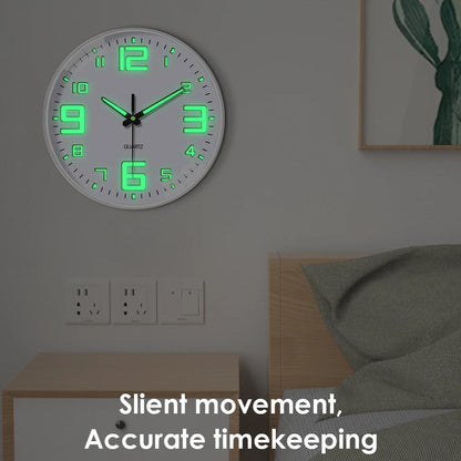 Glow In The Dark Luminous Numbered Round Clock    Home Decor Supply | Online Retail | ShoreShopper.com