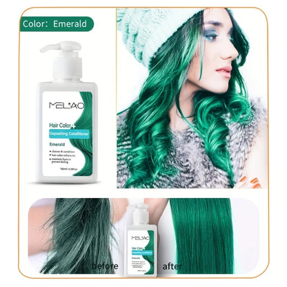 MELAO Hair Dye - Semi Permanent Hair Color Depositing Conditioner, Cruelty-free - ShoreCo.Shop