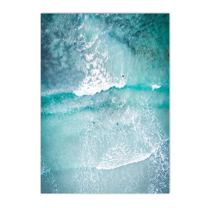 Beach Blue Ocean Wave Sea Water Surf Posters And Prints Coastal Seascape Canvas Painting Wall Art Picture Living Room Home Decor    Your Coastal Marketplace | Shoreshopper.com