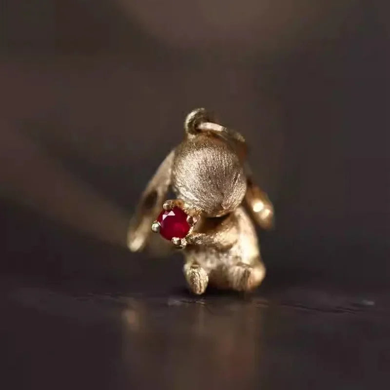 Cute and Exquisite Rabbit Jewelry Sets New in Fun Matte Ancient Gold Craft Earrings for Women Ring Necklace Gifts to Girlfriend    Home Decor Supply | Online Retail | ShoreShopper.com