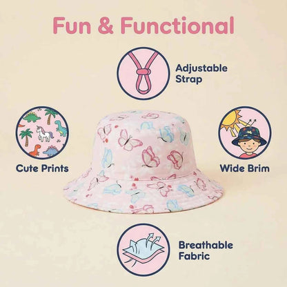 Baby beach hat - quick-drying, adjustable, wide brim, fisherman hat, sun hat, breathable and quick-drying