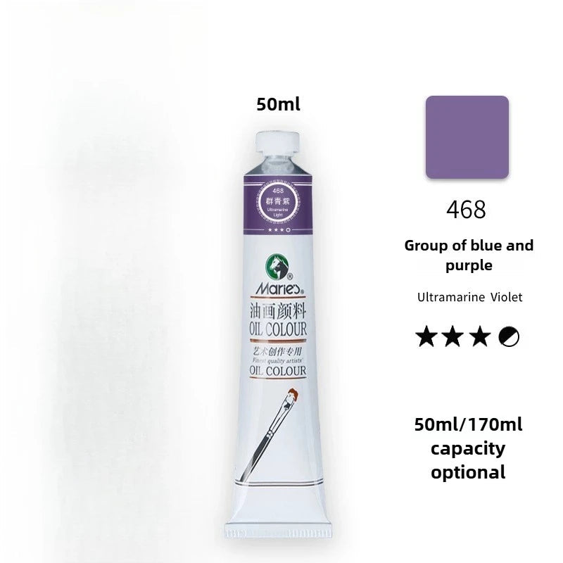 Maries Oil Paint 50ML Oil Painting Art Creation Pigment Large Oil Paint Paint Single Commonly Used 24 Colors    Home Decor Supply | Online Retail | ShoreShopper.com