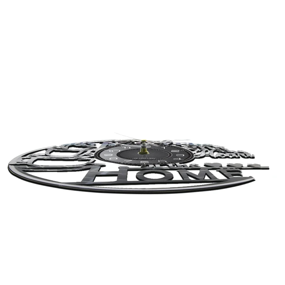 The Kitchen The Heart Of The Home Inspired Vinyl Record Clock Modern Design Vinyl Wall Watch Kitchen Decor Noiseless Timepieces    Home Decor Supply | Online Retail | ShoreShopper.com