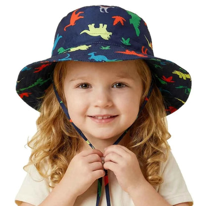 Baby beach hat - quick-drying, adjustable, wide brim, fisherman hat, sun hat, breathable and quick-drying
