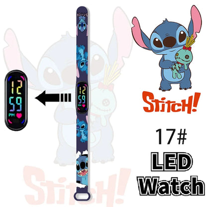 Disney Stitch Digital Kids' Watches Anime Figures LED Luminous Watch Touch Waterproof Electronic Sports Watch Kids Birthday Gift    Home Decor Supply | Online Retail | ShoreShopper.com